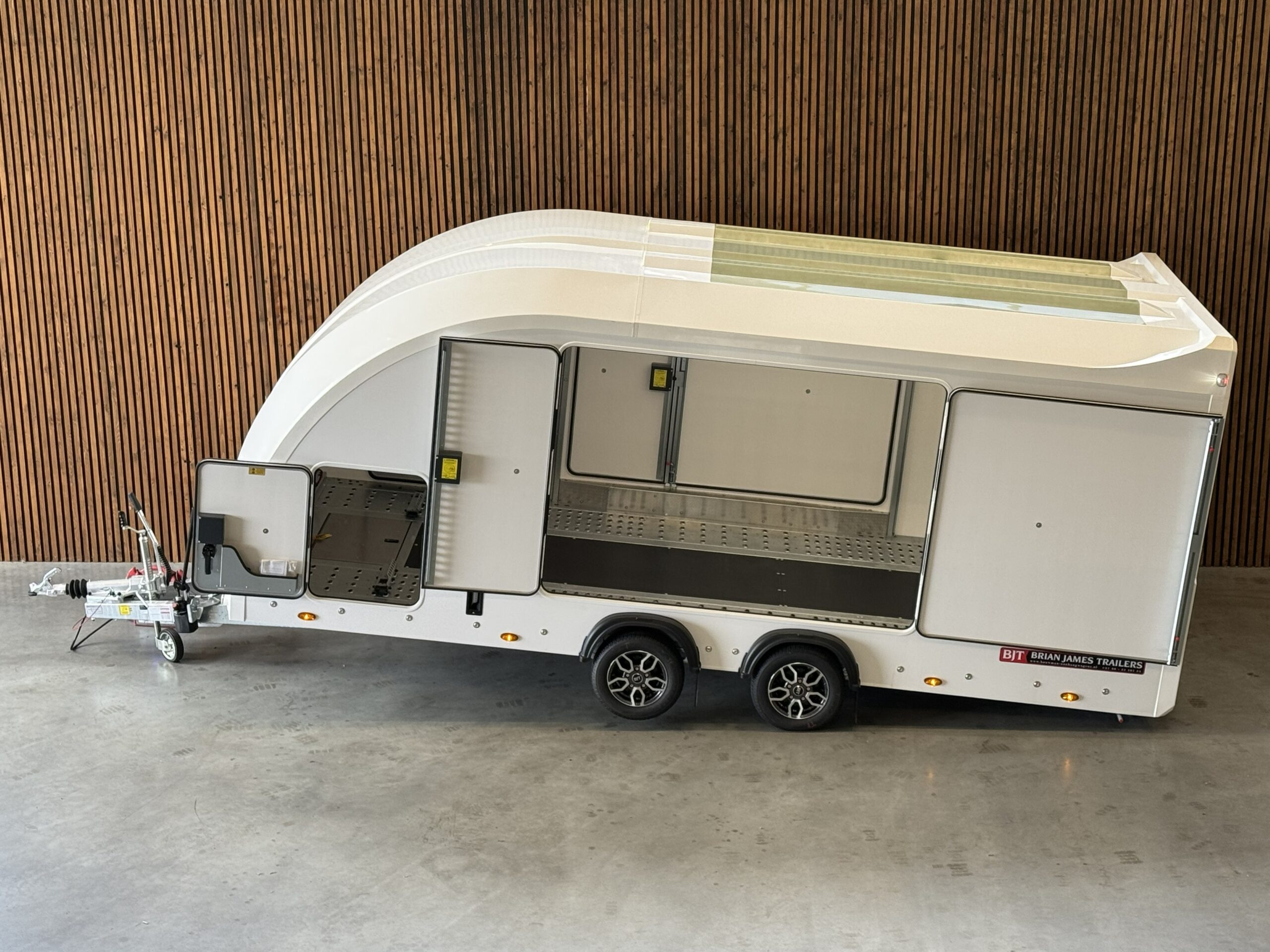 Brian James Race Sport 500×210 2-as 12 inch 3500kg White Body - Afbeelding 7