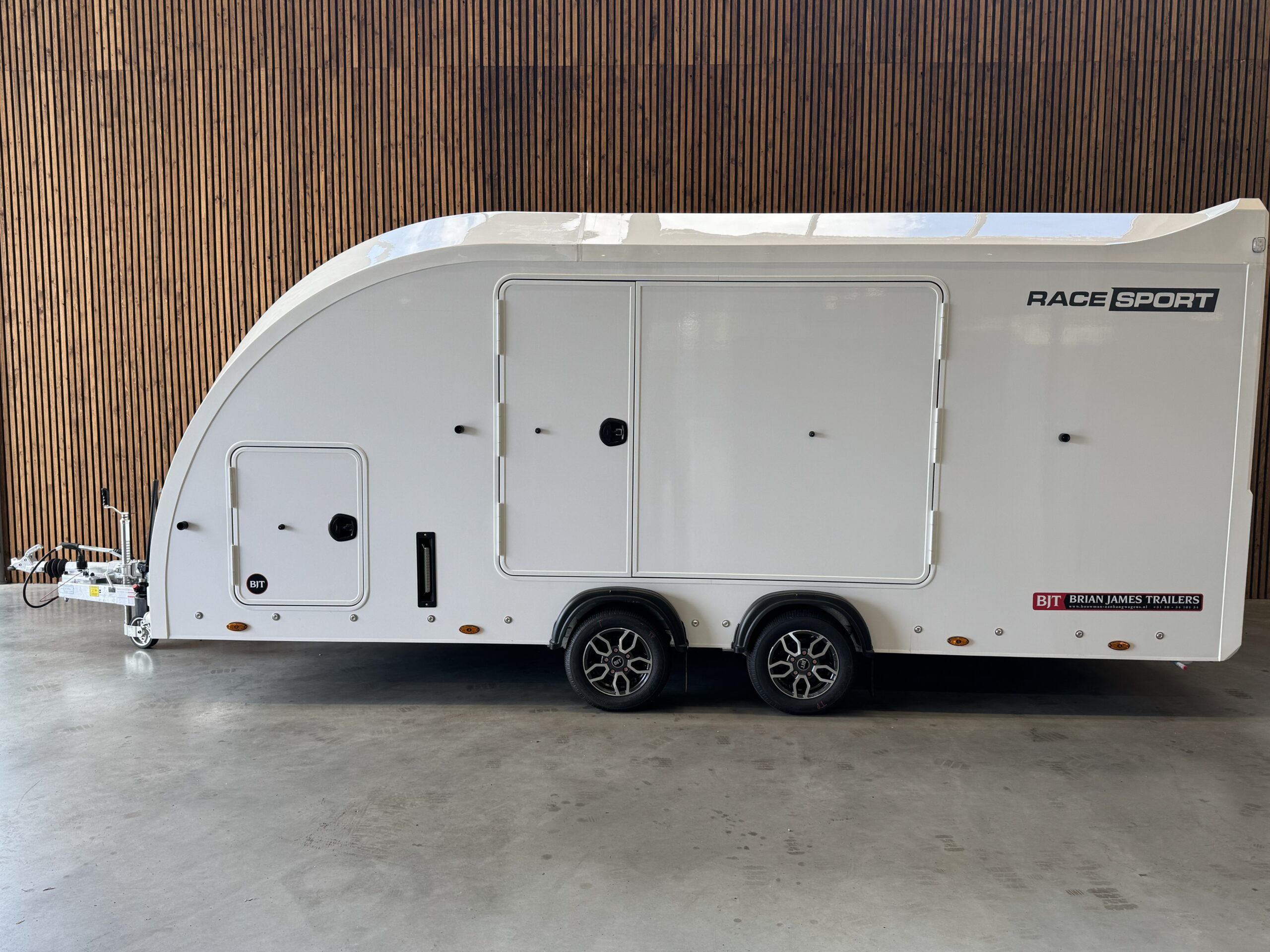 Brian James Race Sport 500×210 2-as 12 inch 3500kg White Body - Afbeelding 2