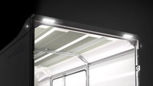 De led-buitenlampen achteraan bieden extra verlichting voor de laadruimte